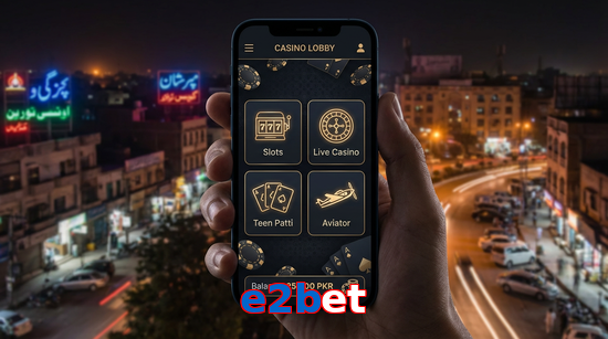 Main screen of E2bet app page for PK players