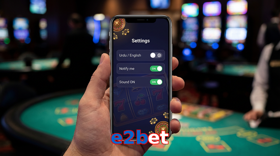 Game list for E2bet app section