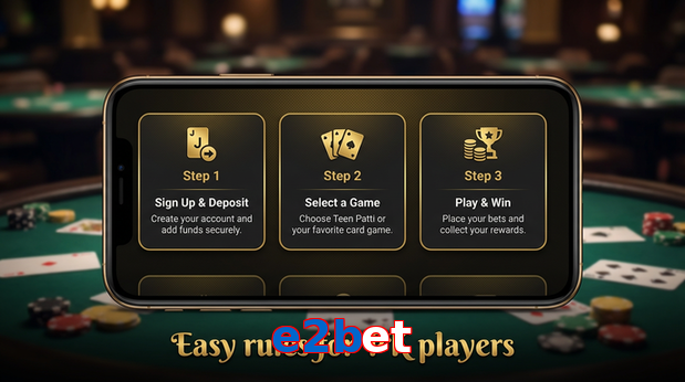 Game list for E2bet game section