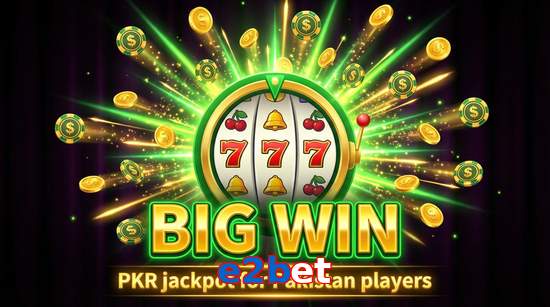 Big win animation on E2bet slot game